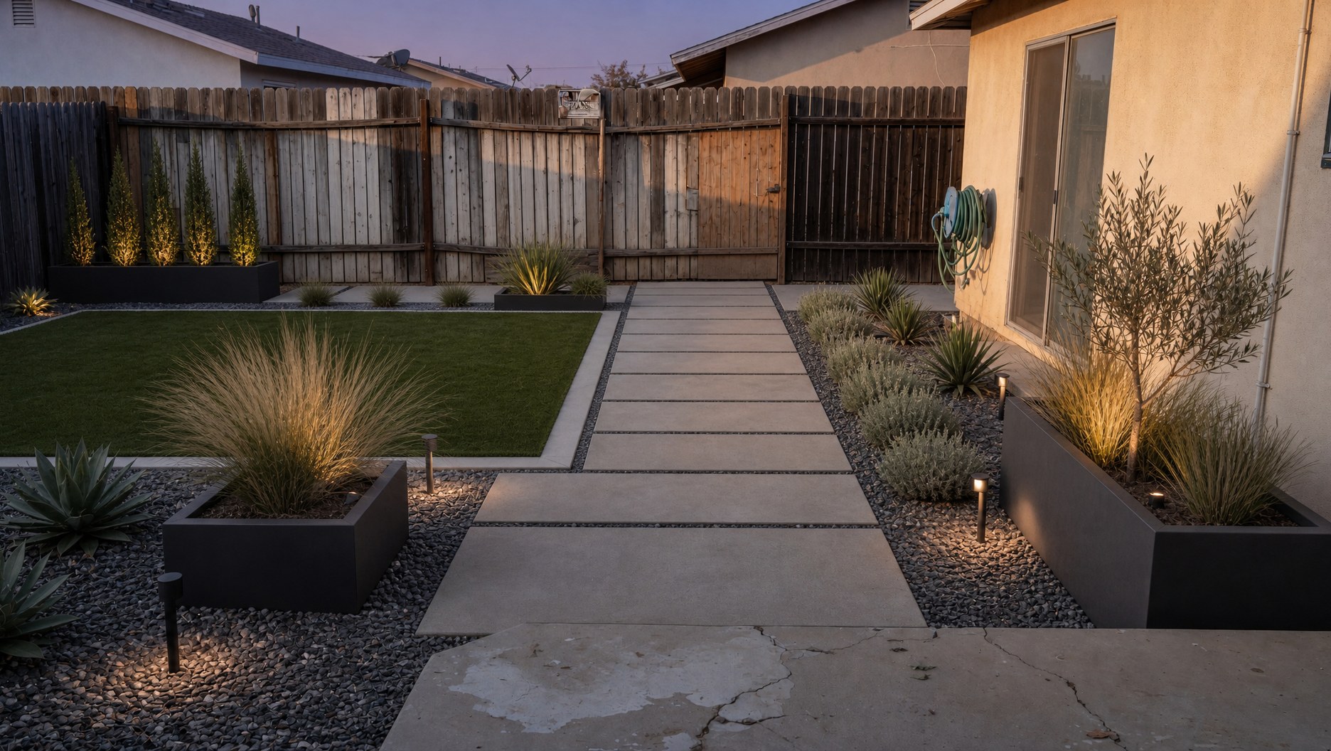 Yard after — Modern redesign