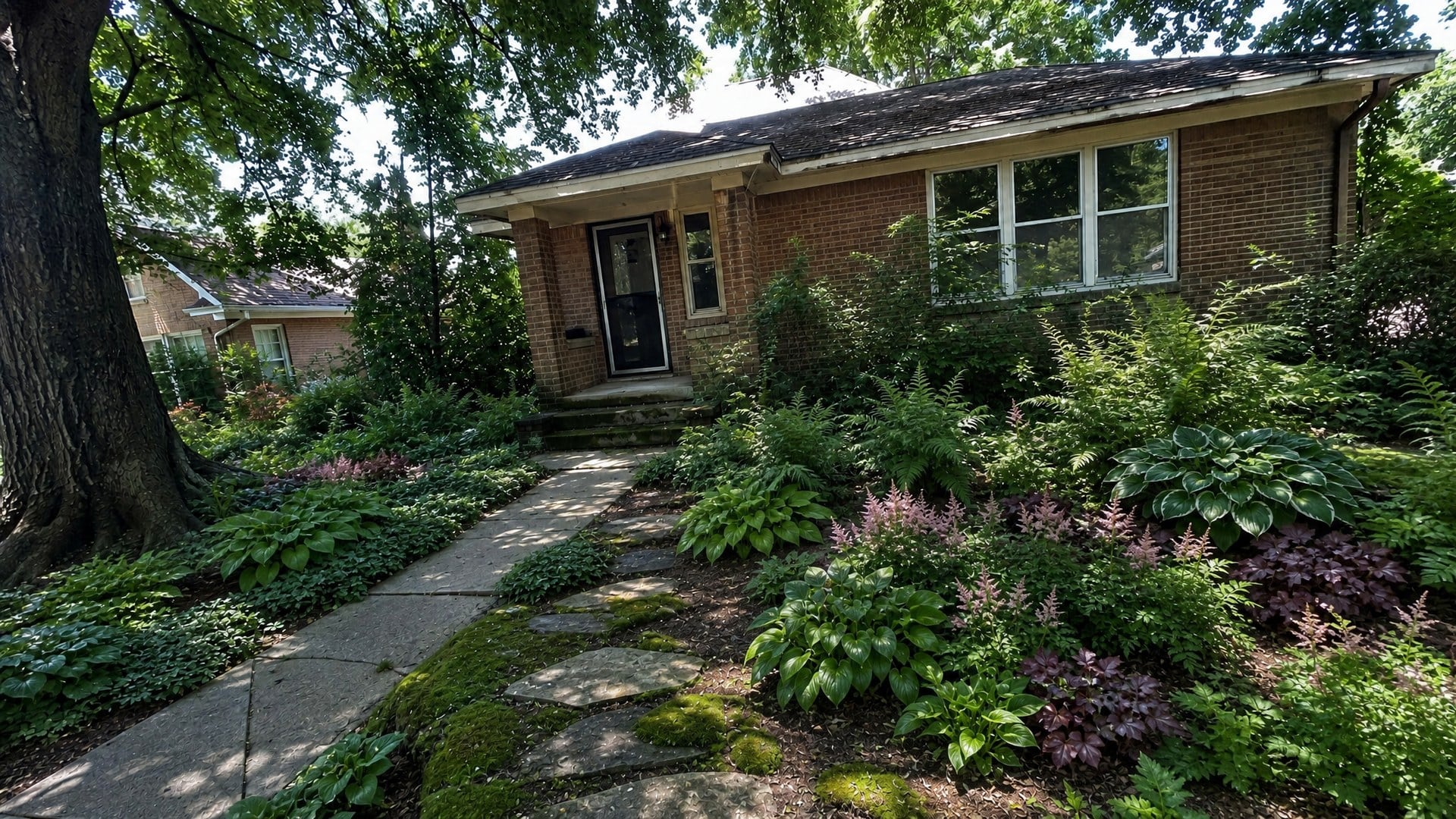 Shaded bungalow after a Woodland redesign