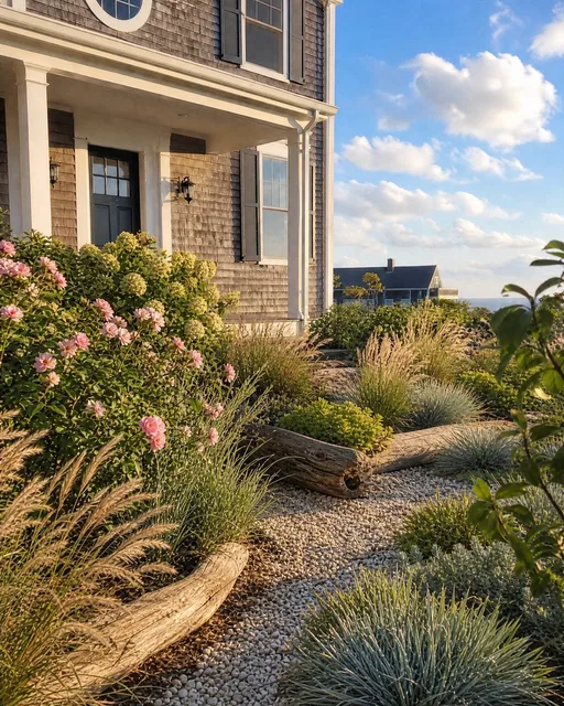 Coastal & seaside in summer — AI-designed yard