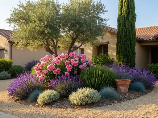 Mediterranean in summer — AI-designed yard