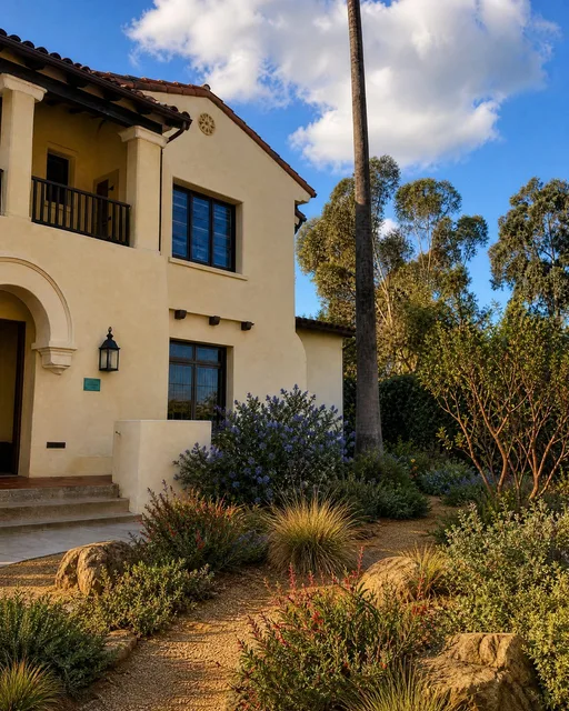 California native in summer — AI-designed yard