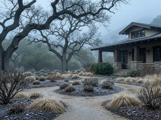 California native in winter — AI-designed yard